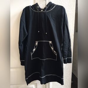 Junior's Hooded Sweater Dress